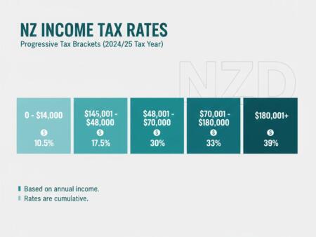 Tax Rates NZ – 2025 Guide to Income Tax Brackets, PAYE, ACC & Take-Home Pay